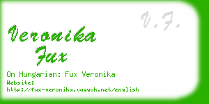 veronika fux business card